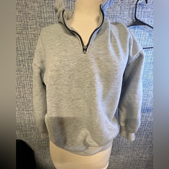 Automet Sweaters - Gray Half-Zip Sweater